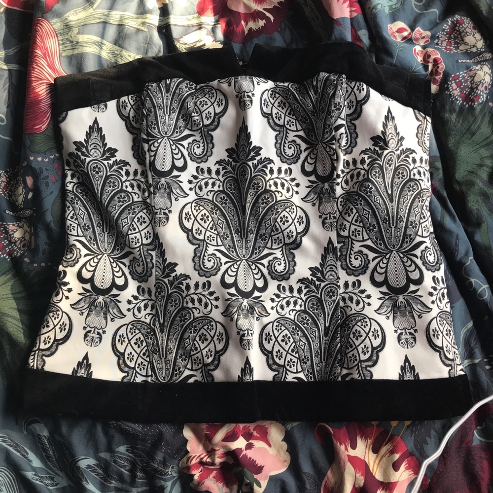 White House Black Market Corset Style Top